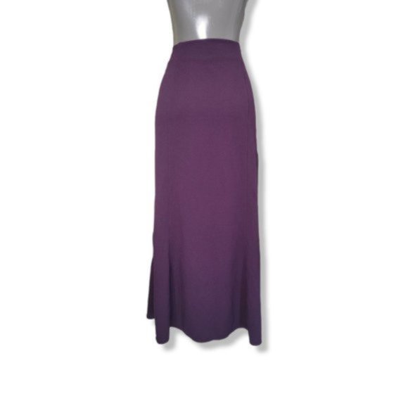 NYCC New York Clothing Co. Women's Purple Below Knee Length Midi Skirt Size M - Picture 2 of 4